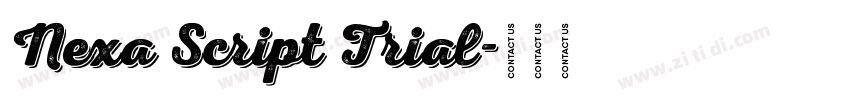 Nexa Script Trial字体转换